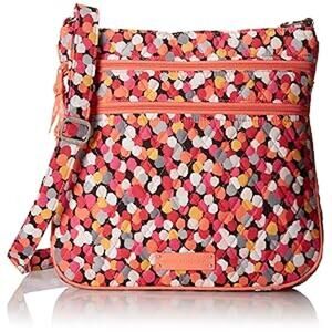 NEW Vera Bradley Women's Triple Zip Hipster Pixie Confetti CrossBody Purse Bag